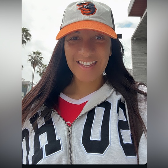 Gray Cropped Hoodie with Black Lettering - Picture 5 of 5